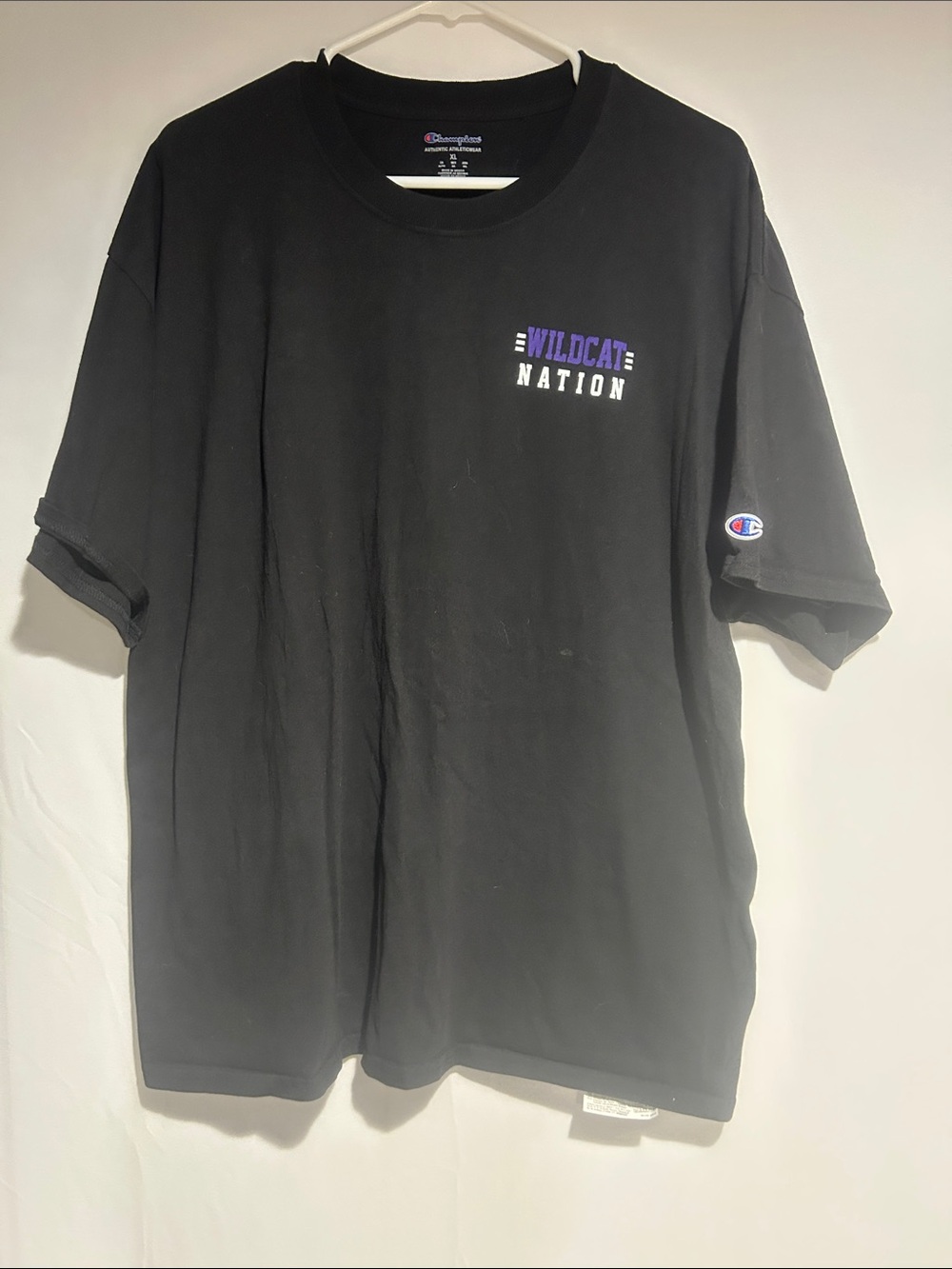 Kansas State Champion Black 'Wildcat Nation' Short Sleeve Tee